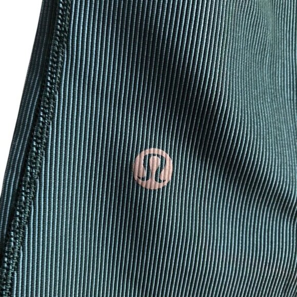 Lululemon Base Pace High-Rise Tight 25" Size 6 Two-Tone Ribbed Green Jas… - Picture 9 of 10